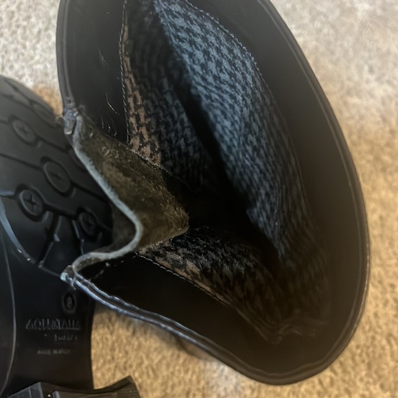 Aquatalia Blk waterproof leather boots with side zip. Sz 8 Excellent condition - Picture 7 of 9